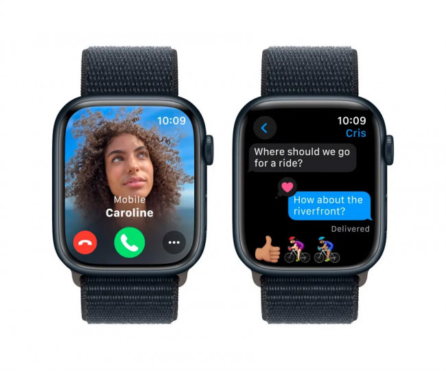 Apple Watch Series 9 GPS 45mm Midnight Aluminum Case with Midnight Sport Loop (MR9C3) б/у